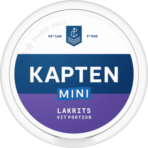 Kapten Lakrits Vit Portion Mini