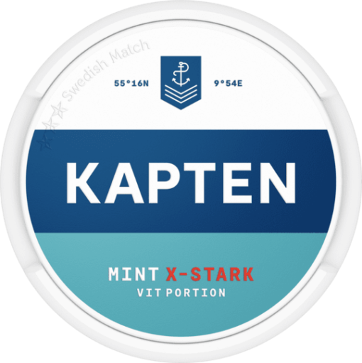 Kapten Mint Vit Portion Extra Stark